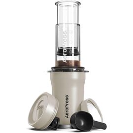 AeroPress Go Plus Кофеварка ручная портативная кремовая, фото 