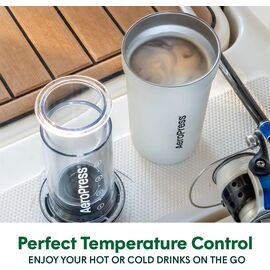 AeroPress Go Plus Кофеварка ручная портативная кремовая, фото , изображение 3