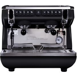 Nuova Simonelli Appia Life Compact 2Gr V 220V black+economizer+high groups Кофемашина автомат с 2 высокими группами и экономайзером черная, фото 