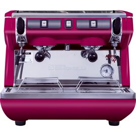 Nuova Simonelli Appia Life Compact 2Gr S 220V red+economizer+high groups Кофемашина полуавтомат, 2 высокие группы, экономайзер красная, фото 