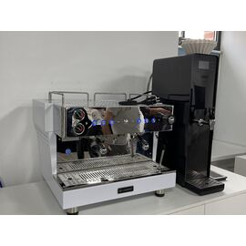 Lehehe E2 2gr рожковая кофемашина автомат 2 высокие группы белая, фото , изображение 3