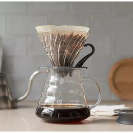 Hario VDGN-03-B V60 03 Пуровер из стекла черный, фото , изображение 2