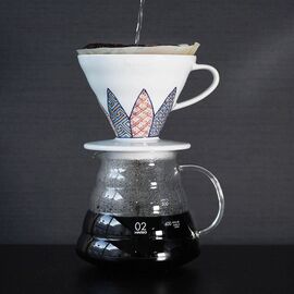 Hario V60 02 TACHIKICHI Shozui Керамический пуровер V60 02 белый, фото , изображение 3