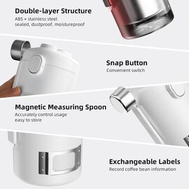 MHW-3BOMBER Gambo Контейнер 600 мл с гигрометром белый, фото , изображение 4