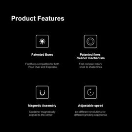 Timemore Sculptor 078S Кофемолка электрическая черная, фото , изображение 3