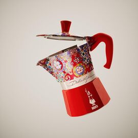 Bialetti 5327 Moka Express Dolce&Gabbana Carretto Siciliano на 3 чашки Гейзерная кофеварка, фото , изображение 3