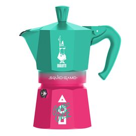 Bialetti 5393 Moka Express Squid Game на 6 чашек Гейзерная кофеварка, фото 