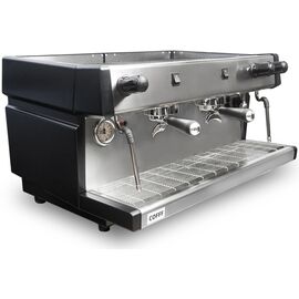 COFFF LIVE 2 GR S Рожковая кофемашина полуавтомат 2 высокие группы черная, фото , изображение 2