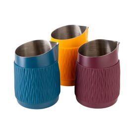 WPM 06 Round Питчер с круглым носиком без ручки с силиконовой манжетой 450 мл бордо, фото , изображение 4