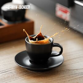 MHW-3BOMBER Espresso Cup Кофейная пара 80 мл черная, фото , изображение 4
