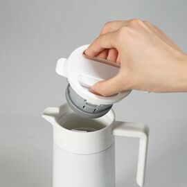 Hario CHP-800-W Сервер-термос стальной с керамическим покрытием 800 мл белый, фото , изображение 5