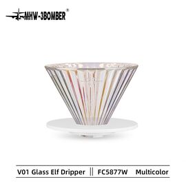 MHW-3BOMBER Elf Dripper V01 Стеклянный пуровер 01 многоцветный, фото 