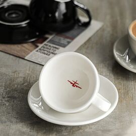 MHW-3BOMBER Latte Cup Кофейная пара 280 мл белый, фото , изображение 2