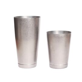 AnyBar Kenko Boston Retro Tin & Half Tin Шейкер 530/830 мл серебро, фото , изображение 4