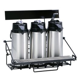Wilbur Curtis 3 Position Wire Airpot Rack with Drip Tray