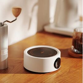 MHW-3BOMBER Мини-плитка для гейзерной кофеварки белая, фото , изображение 4