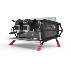 Sanremo Café Racer Naked Рожковая кофемашина 2 группы черно-красная, фото 
