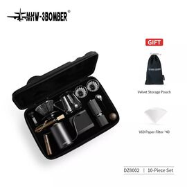 MHW-3BOMBER Подарочный набор для заваривания кофе Pour-Over Set 10 предметов черный, фото 