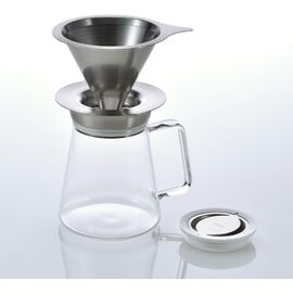 Hario DMD-02-MBK Double Mesh Metal Dripper Металлический пуровер черный, фото , изображение 5