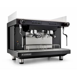 Sanremo Zoe SED Рожковая кофемашина 2 высокие группы автомат черная, фото 