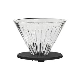 Timemore Crystal Eye Turbo 01 Воронка для кофе стеклянная черная, фото 