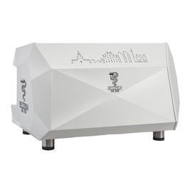 Bezzera Arcadia DE PID 2GR автоматическая рожковая кофемашина белая вид сзади