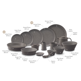 Loveramics Stone 14 см Миска низкая гранитная, фото , изображение 3