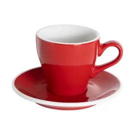 Loveramics Tulip 180 мл Кофейная пара красная