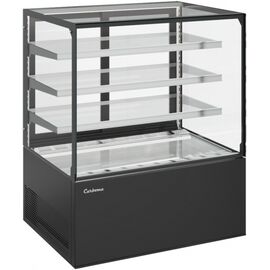 Carboma COSMO KC71-130 VV 0.9-1 Витрина холодильная кондитерская напольная чёрная RAL 9005
