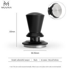 Темпер Muvna Infinitely Adjustable Knob D58,35, черный, резьба