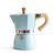 Gnali&Zani Venezia Гейзерная кофеварка на 3 чашки голубая, фото  Gnali&Zani Venezia Гейзерная кофеварка на 3 чашки голубая, фото