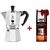 Bialetti Moka Express на 6 чашек + кофе молотый Hazelnut 200г, фото 