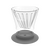 Brewista Smart Dripper Flat V Cone Glass Dripper Пуровер с усеченным конусообразным дном, фото , изображение 2
