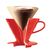 Hario VDS-3012R Набор V60 красная керамическая воронка 01 и кофейник, фото , изображение 2