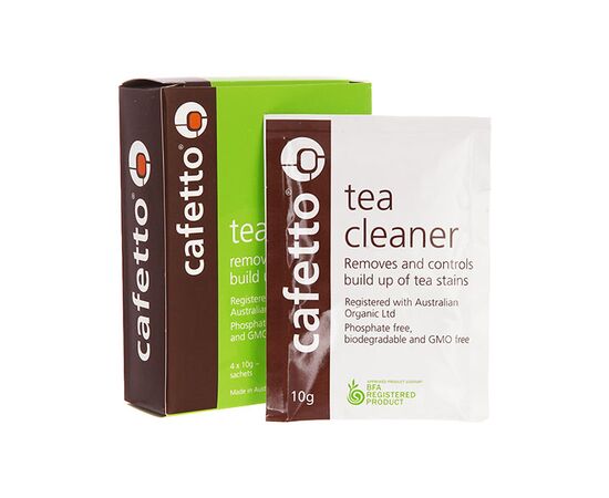 Cafetto Tea Cleaner Чистящее средство от чайного налета 4 уп. по 10 г, фото 