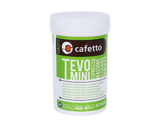 Cafetto Tevo Mini Tablets Чистящее средство для эспрессо-машин в таблетках 60 шт по 1.5 г, фото 