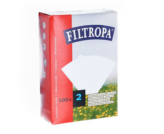 Filtropa Бумажные фильтры #2 белые 100 шт, фото 