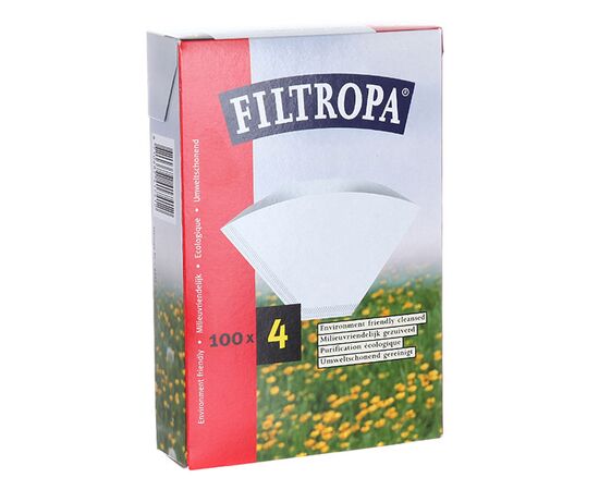 Filtropa Бумажные фильтры #4 белые 100 шт, фото 