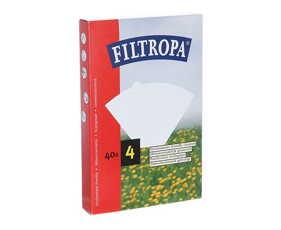 Filtropa Бумажные фильтры #4 белые 40 шт, фото 