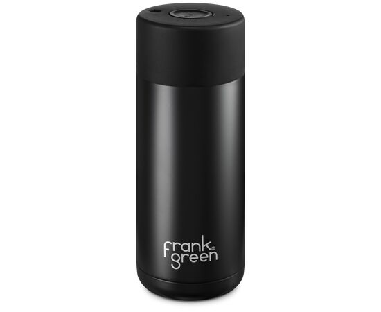 Frank Green Ceramic reusable cup Термокружка 475 мл чёрная, фото 