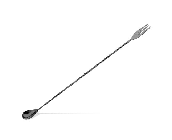 Lumian Trident fork Барная ложка 40 см черный, фото 