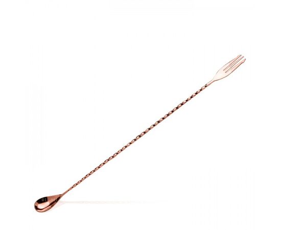 Lumian Trident fork Барная ложка 40 см медь, фото 
