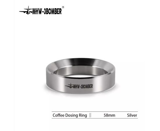 MHW-3BOMBER Дозирующее кольцо для портафильтра 58 мм серебро, фото 