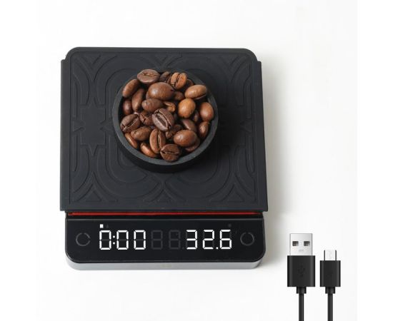 ZeroHero E-smart Весы для эспрессо черные, фото 