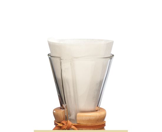 Chemex FP-2 Фильтры белые для кофеварок на 1-3 чашки 100 шт, фото 