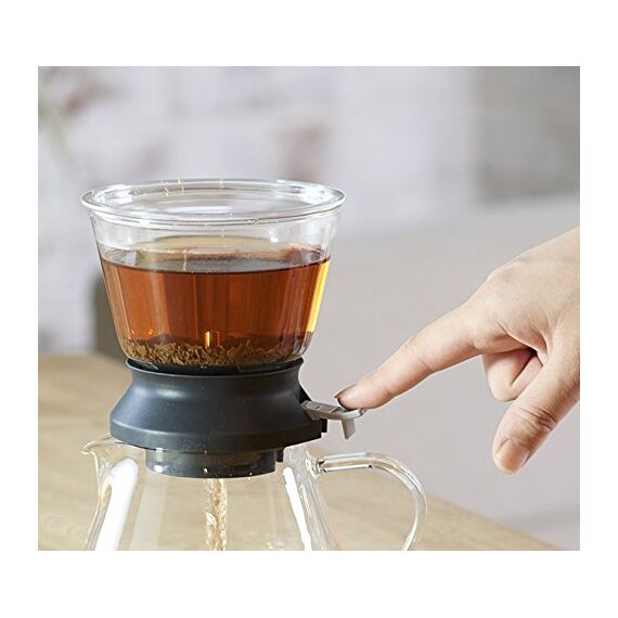 Hario Largo Tea Dripper Заварник с кнопкой 350 мл, фото , изображение 3
