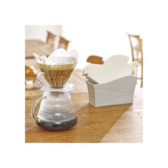 Hario VCFL-02-20W Бумажные фильтры V60 02 Love Dori белые 20 шт, фото , изображение 3