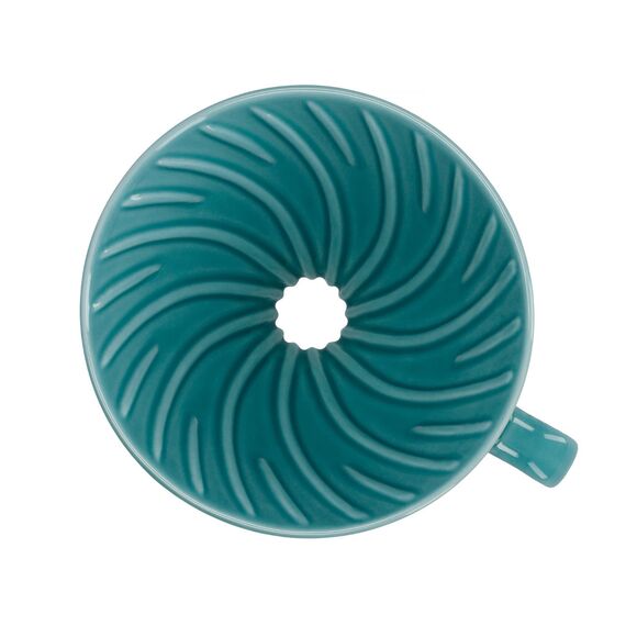 Hario VDC-02-TQ-UEX Керамический пуровер V60 02 бирюзово-зеленый, фото , изображение 3