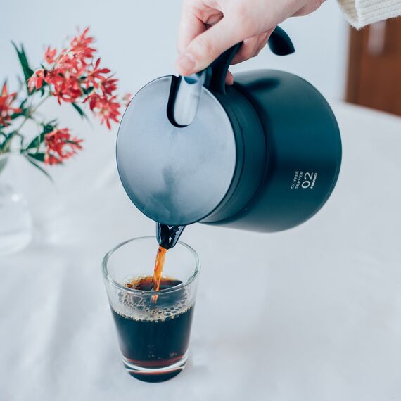 Hario VHS-60B V60 Стальной кофейник-термос 600 мл черный, фото , изображение 5