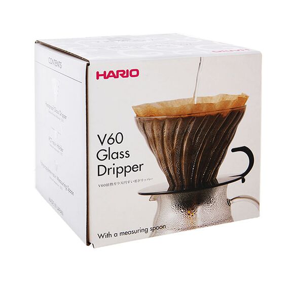 Hario VDGF-02-TB-UEX Пуровер из стекла V60 02 прозрачный черный, фото , изображение 5